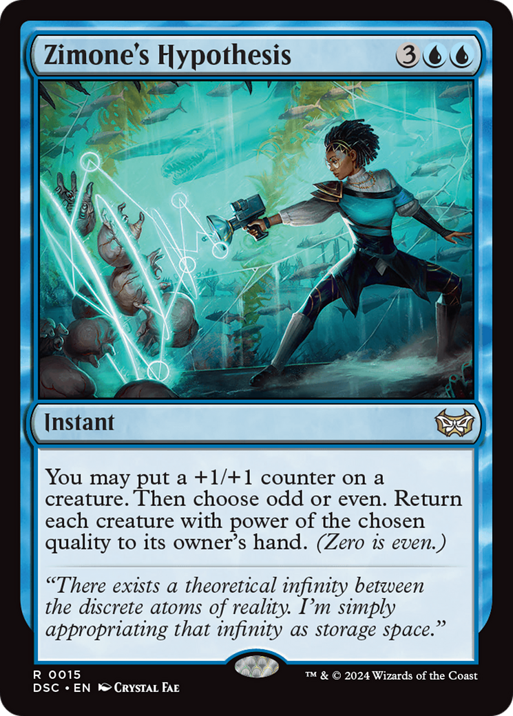 Image of Zimone's Hypothesis [Duskmourn: House of Horror Commander]