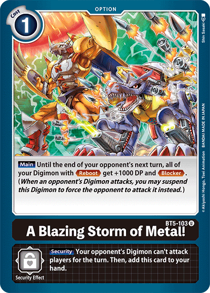 Image of A Blazing Storm of Metal! [BT5-103] [Battle of Omni]