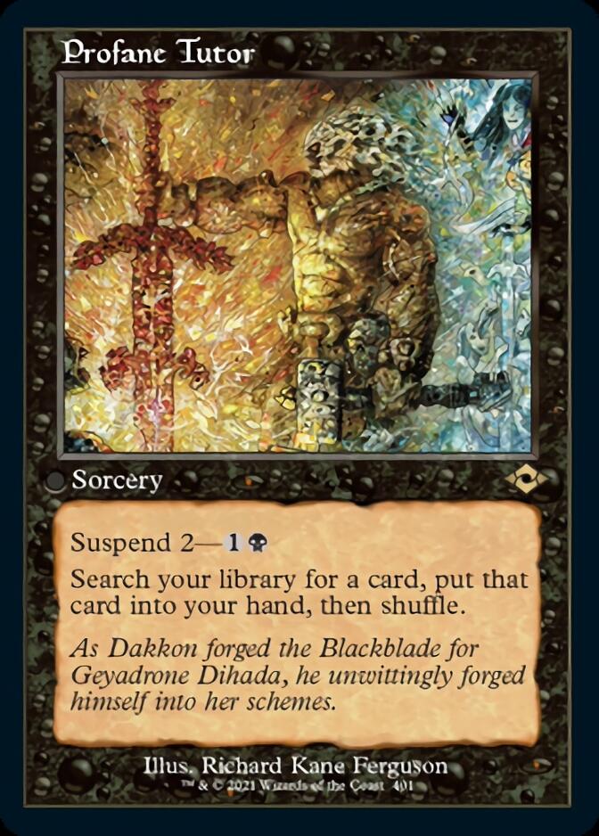 Image of Profane Tutor (Retro Foil Etched) [Modern Horizons 2]
