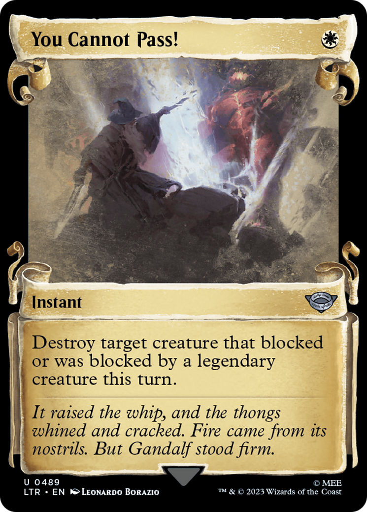 Image of You Cannot Pass! [The Lord of the Rings: Tales of Middle-Earth Showcase Scrolls]
