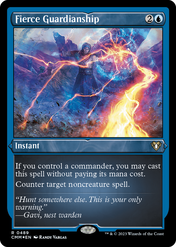 Image of Fierce Guardianship (Foil Etched) [Commander Masters]
