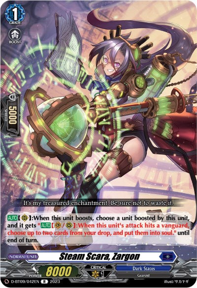 Image of Steam Scara, Zargon (D-BT09/042EN) [Dragontree Invasion]