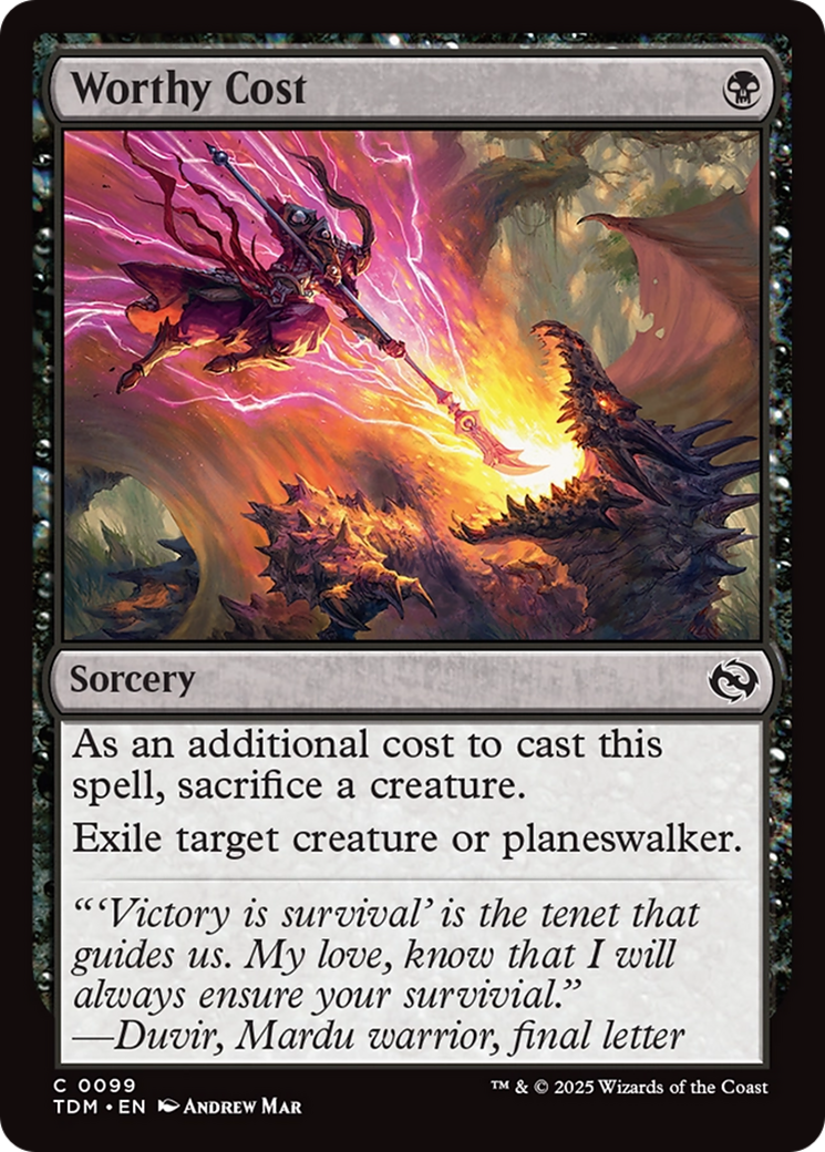 Image of Worthy Cost [Tarkir: Dragonstorm]
