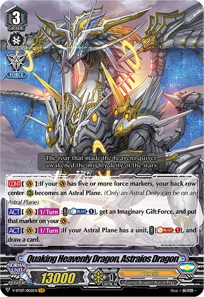 Image of Quaking Heavenly Dragon, Astraios Dragon (V-BT07/002EN) [Infinideity Cradle]