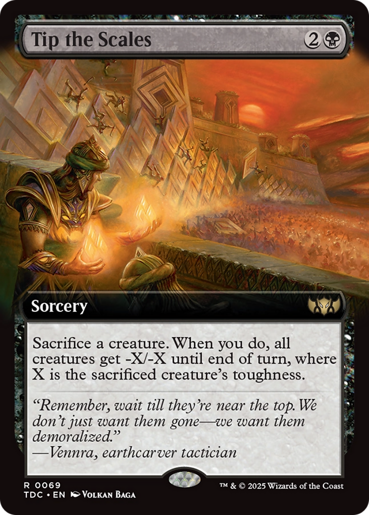 Image of Tip the Scales (Extended Art) [Tarkir: Dragonstorm Commander]