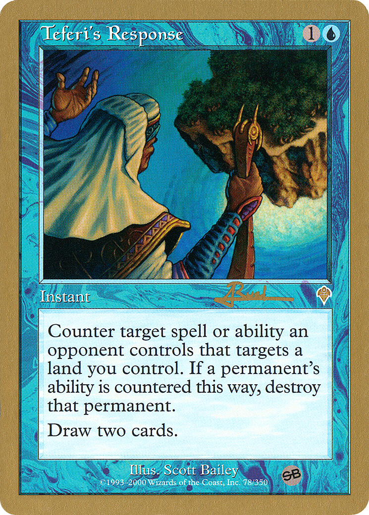 Image of Teferi's Response (Antoine Ruel) (SB) [World Championship Decks 2001]