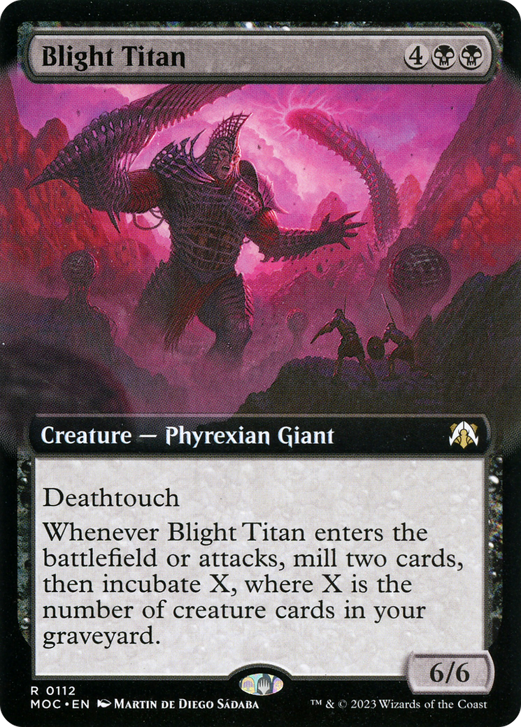 Image of Blight Titan (Extended Art) (MOC-112) - March of the Machine Commander: (Extended Art) Foil