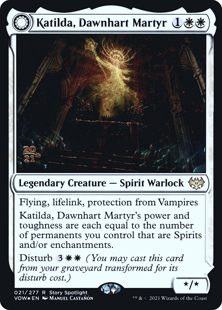 Image of Katilda, Dawnhart Martyr // Katilda's Rising Dawn [Innistrad: Crimson Vow Prerelease Promos]
