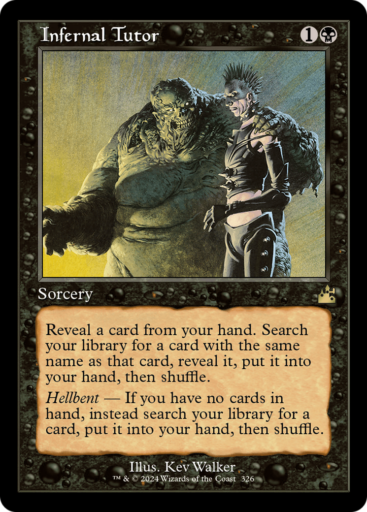 Image of Infernal Tutor (Retro Frame) [Ravnica Remastered]