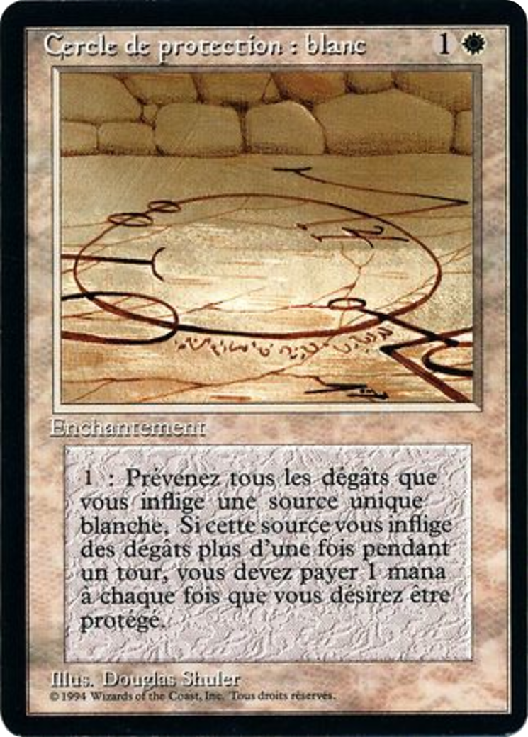Image of Circle of Protection: White [Foreign Black Border]