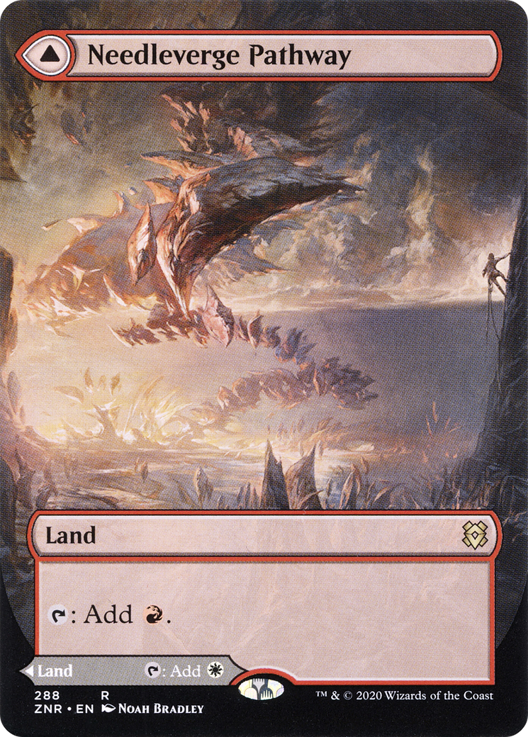 Image of Needleverge Pathway // Pillarverge Pathway (Borderless Alternate Art) [Zendikar Rising]