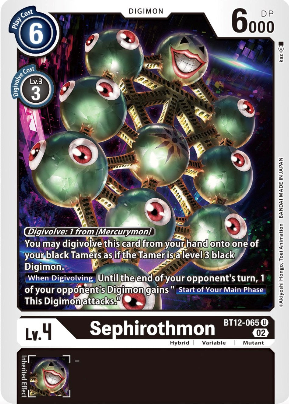 Image of Sephirothmon [BT12-065] [Across Time]