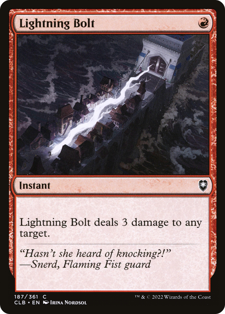 Image of Lightning Bolt [Commander Legends: Battle for Baldur's Gate]