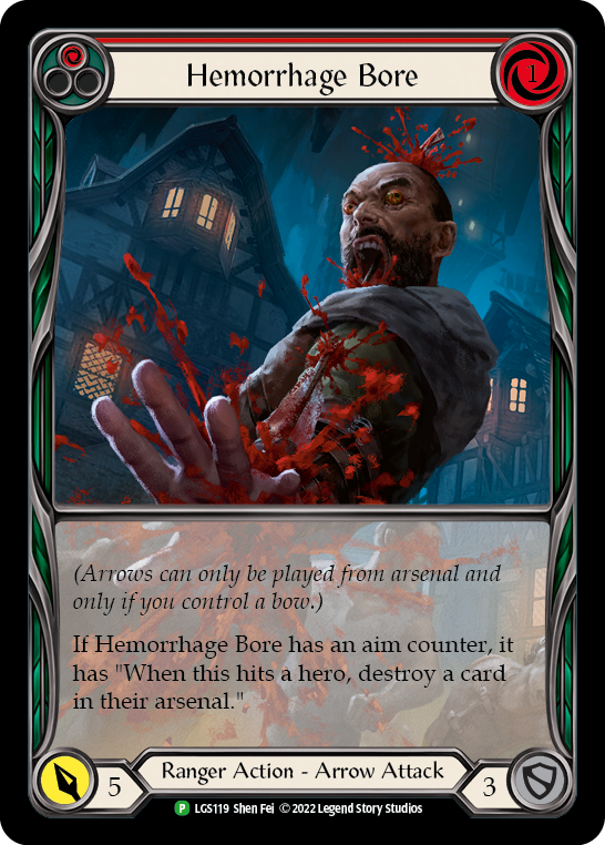 Image of Hemorrhage Bore (Red) [LGS119] (Promo)  Rainbow Foil