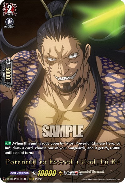 Image of Potential to Exceed a God, Lu Bu (D-TB02/RGR44EN) [Record of Ragnarok]