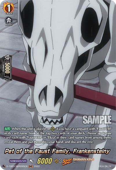 Image of Pet of the Faust Family, Frankensteiny (D-TB03/SKR095EN) [Shaman King]