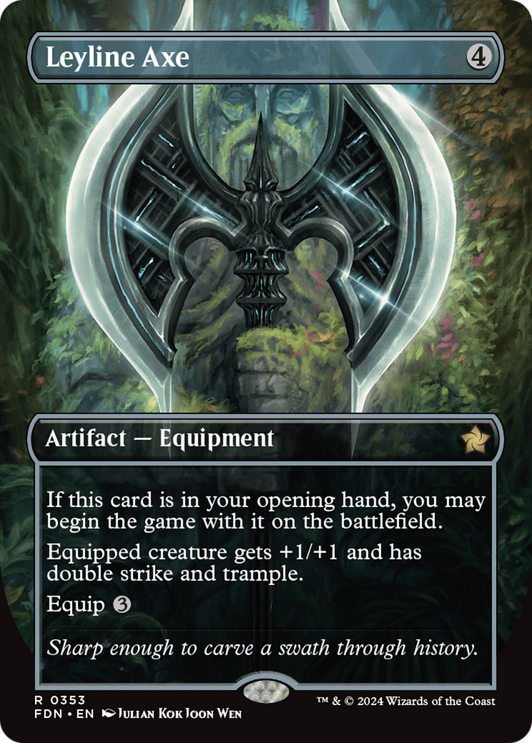 Image of Leyline Axe (Borderless) [Foundations]