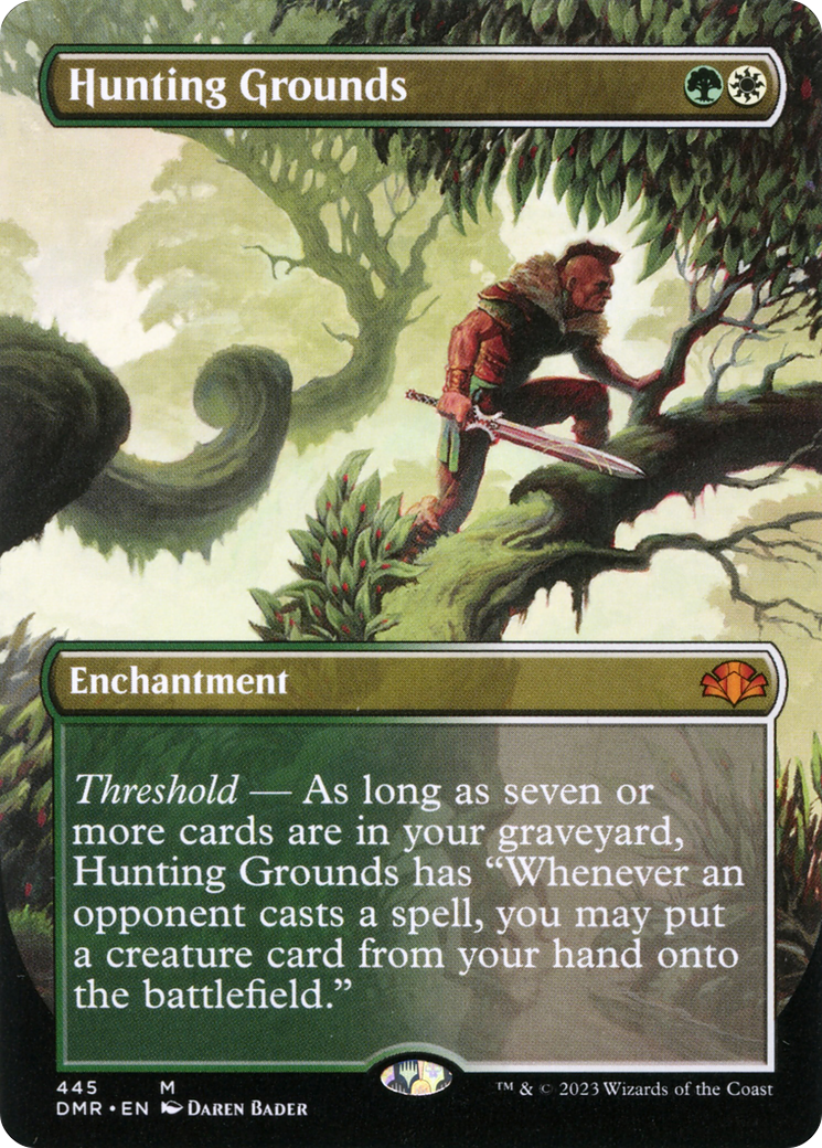 Image of Hunting Grounds (Borderless Alternate Art) [Dominaria Remastered]