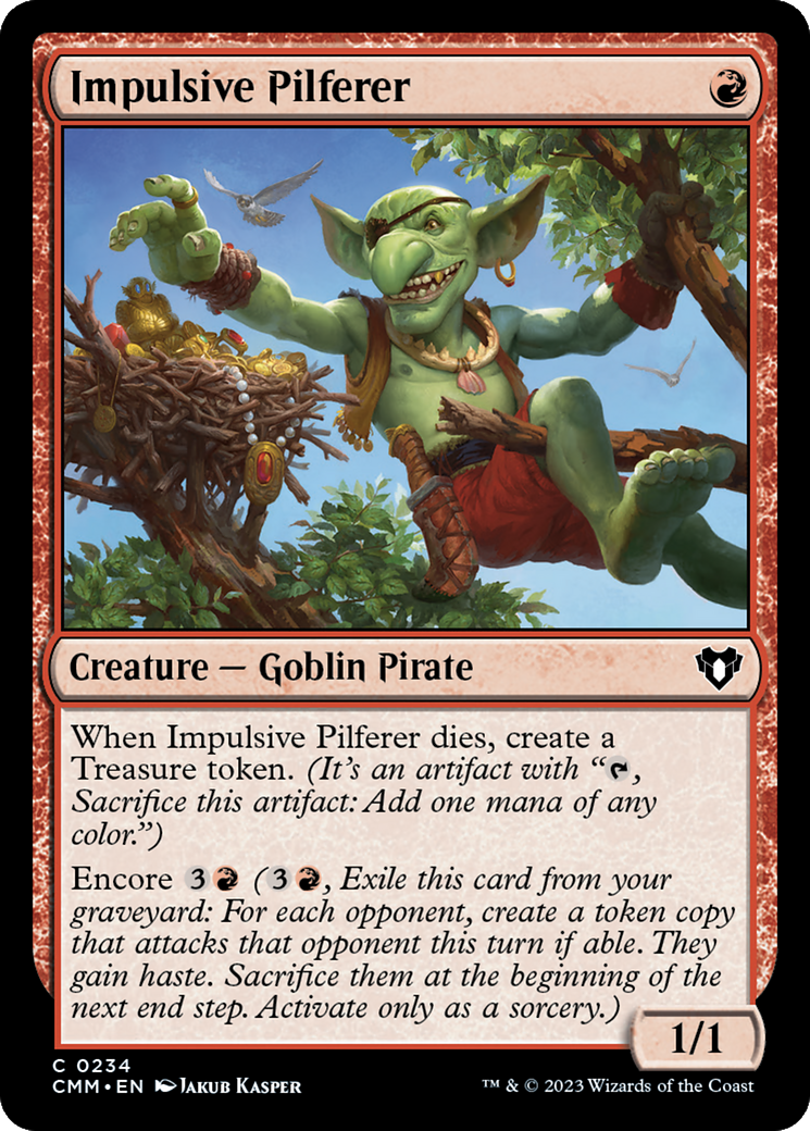 Image of Impulsive Pilferer [Commander Masters]