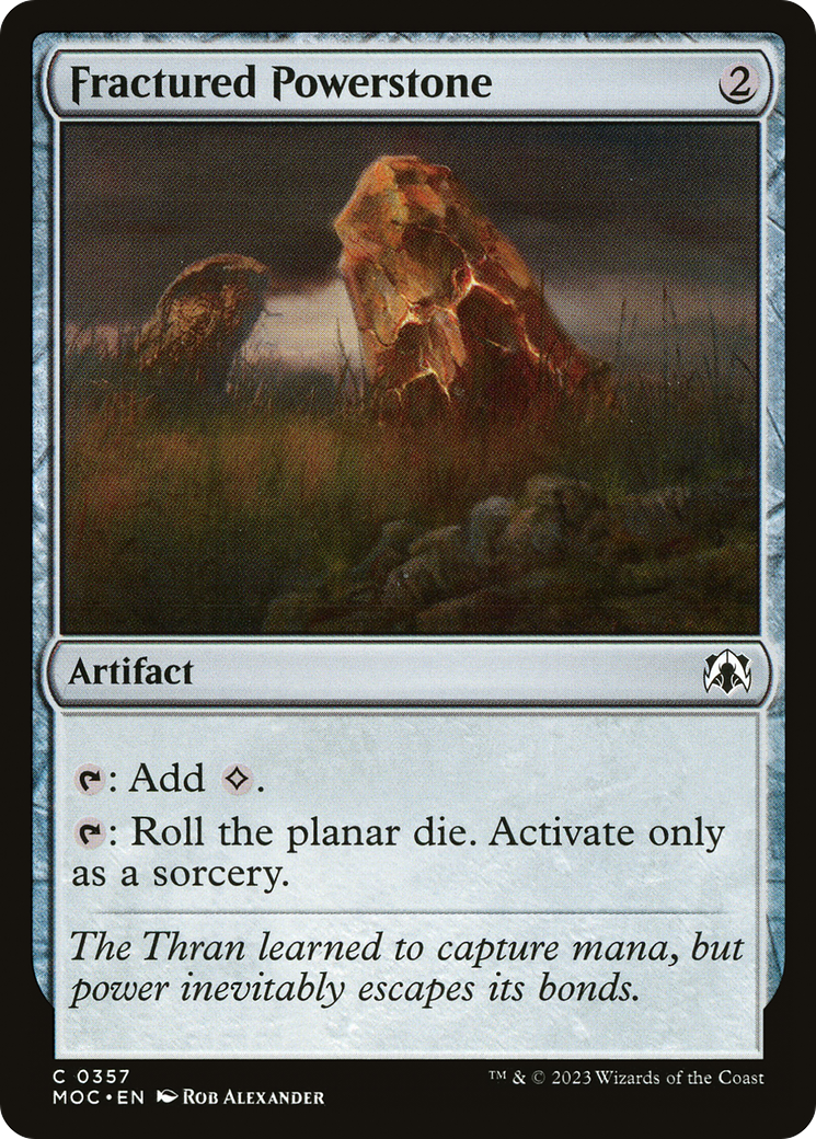 Image of Fractured Powerstone [March of the Machine Commander]