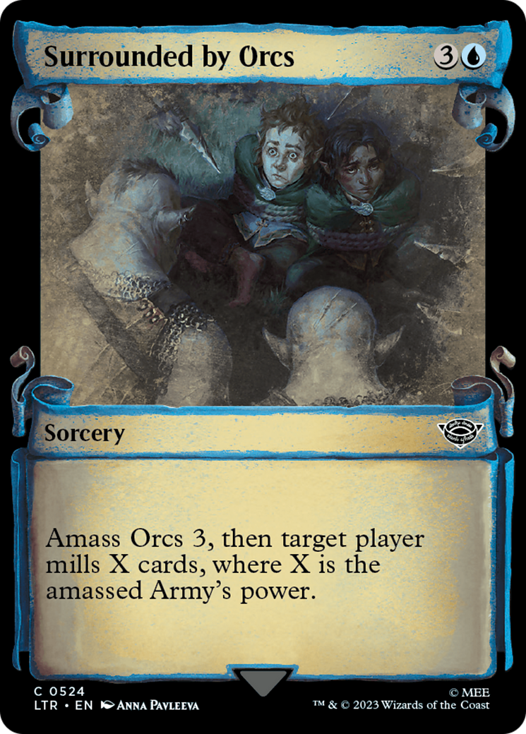 Image of Surrounded by Orcs [The Lord of the Rings: Tales of Middle-Earth Showcase Scrolls]