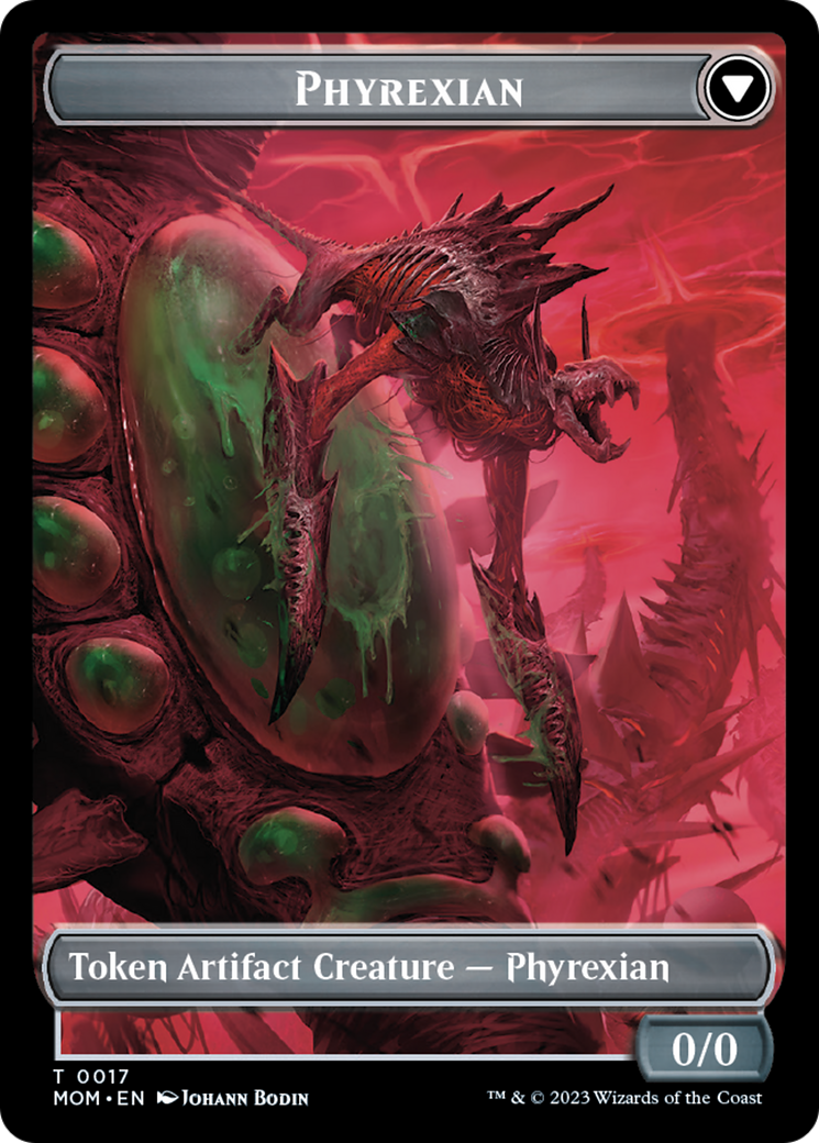 Image of Incubator // Phyrexian (17) Double-Sided Token [March of the Machine Tokens]