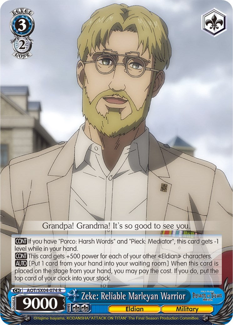Image of Zeke: Reliable Marleyan Warrior [Attack On Titan: Final Season]
