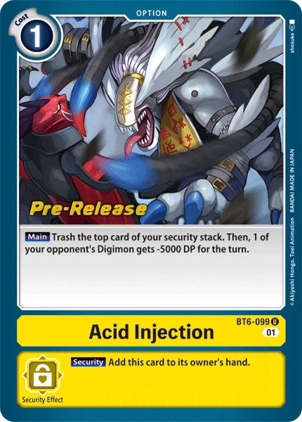 Image of Acid Injection [BT6-099] [Double Diamond Pre-Release Cards]