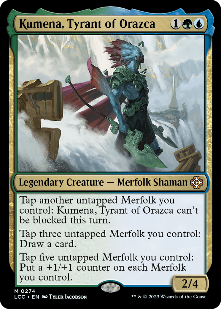 Image of Kumena, Tyrant of Orazca [The Lost Caverns of Ixalan Commander]