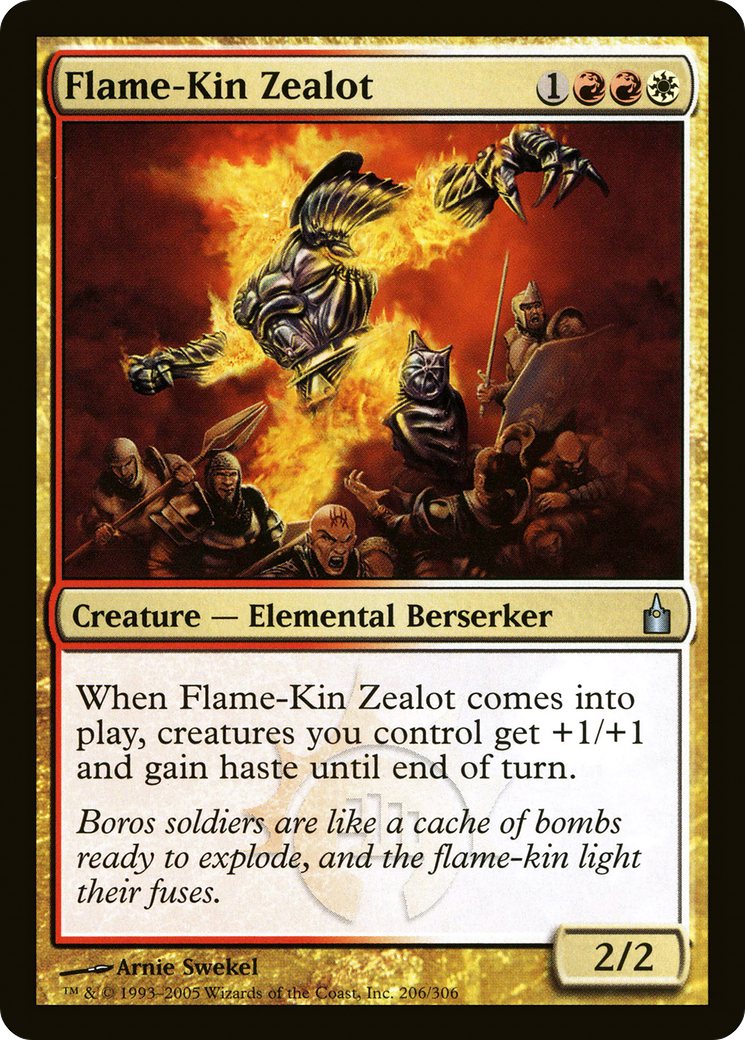 Image of Flame-Kin Zealot [Ravnica: City of Guilds]