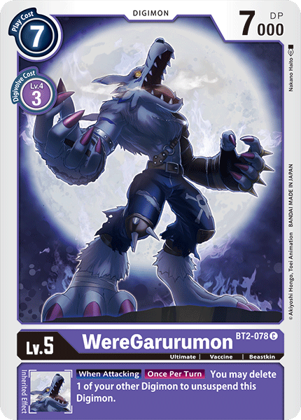 Image of WereGarurumon [BT2-078] [Release Special Booster Ver.1.0]