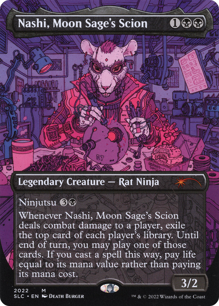 Image of Nashi, Moon Sage's Scion (Borderless) [Secret Lair Countdown Kit]