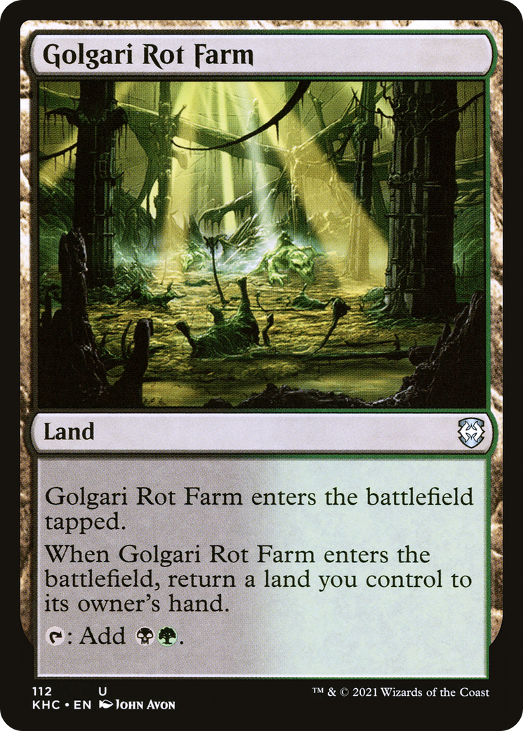 Image of Golgari Rot Farm [Kaldheim Commander]