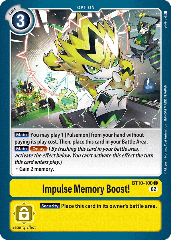 Image of Impulse Memory Boost! [BT10-100] [Xros Encounter]