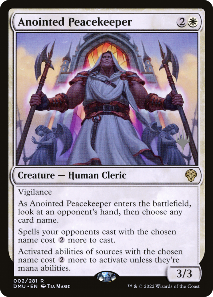 Image of Anointed Peacekeeper (Promo Pack) [Dominaria United Promos]