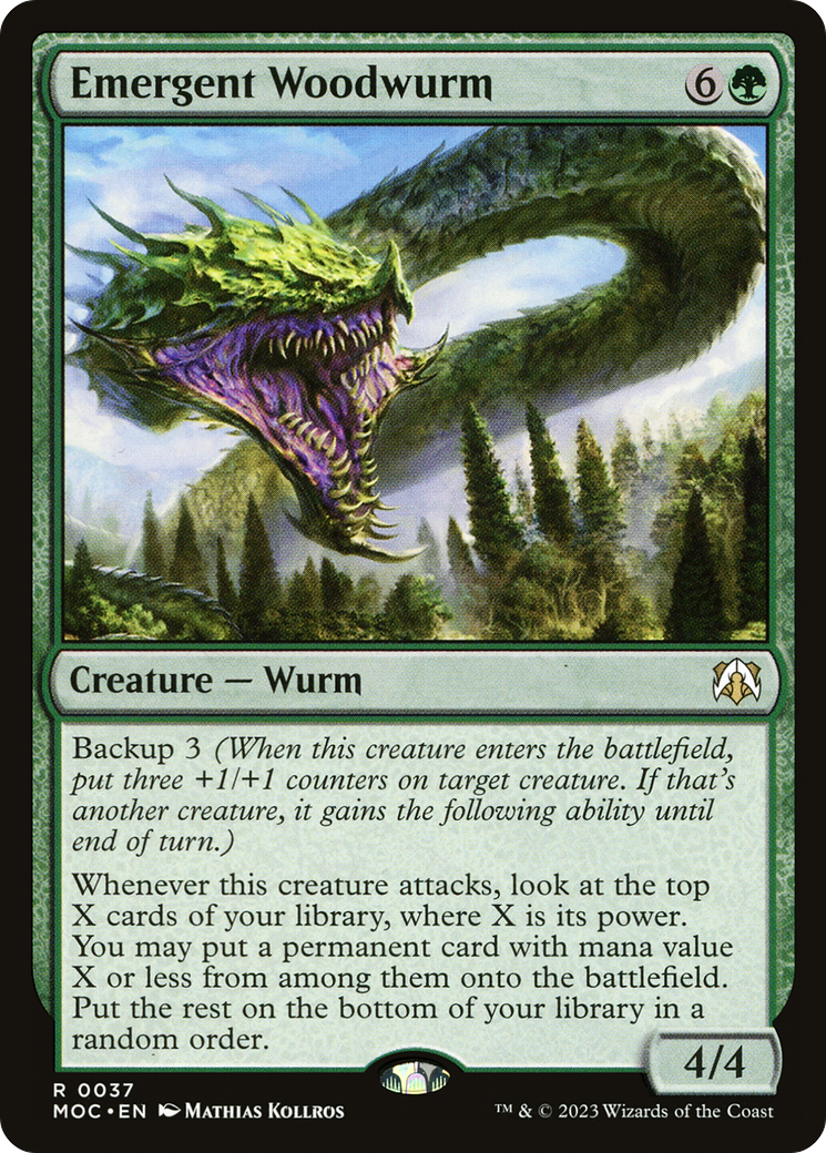 Image of Emergent Woodwurm [March of the Machine Commander]
