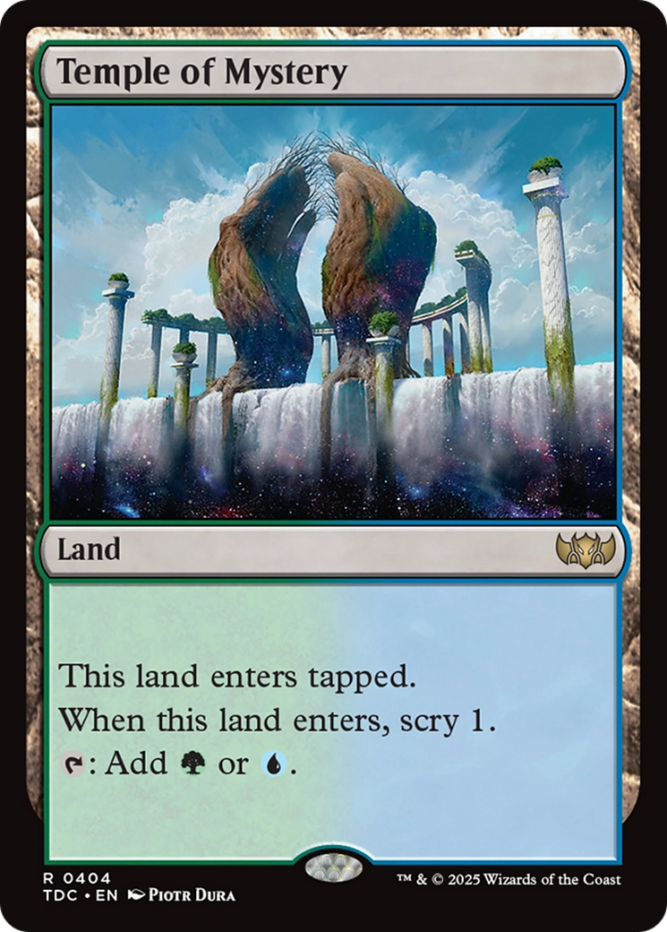 Image of Temple of Mystery [Tarkir: Dragonstorm Commander]