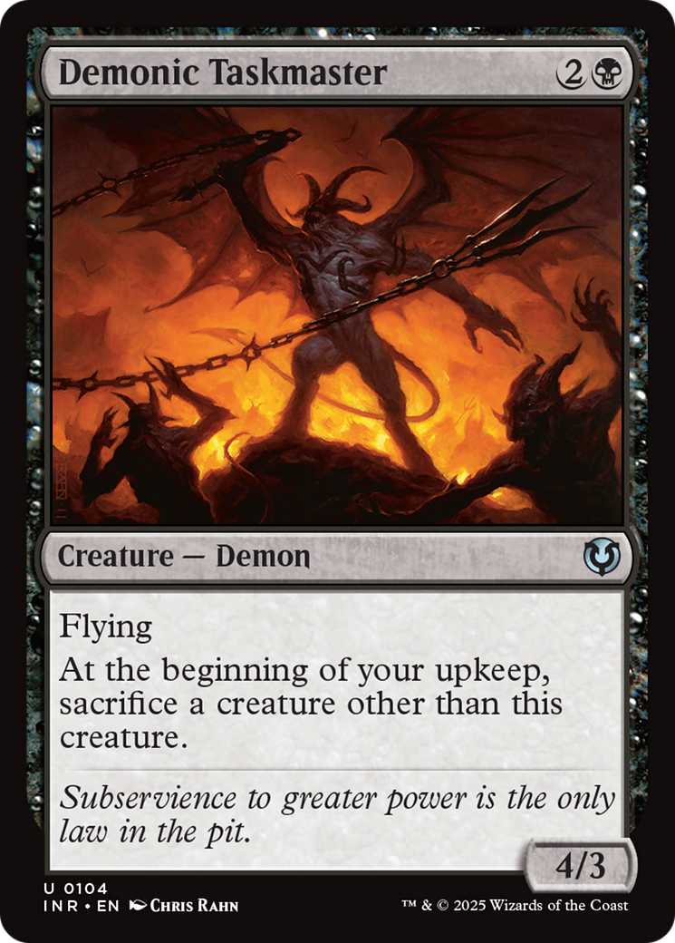 Image of Demonic Taskmaster [Innistrad Remastered]