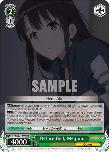 Image of Before Bed, Megumi [Saekano How to Raise a Boring Girlfriend. flat]