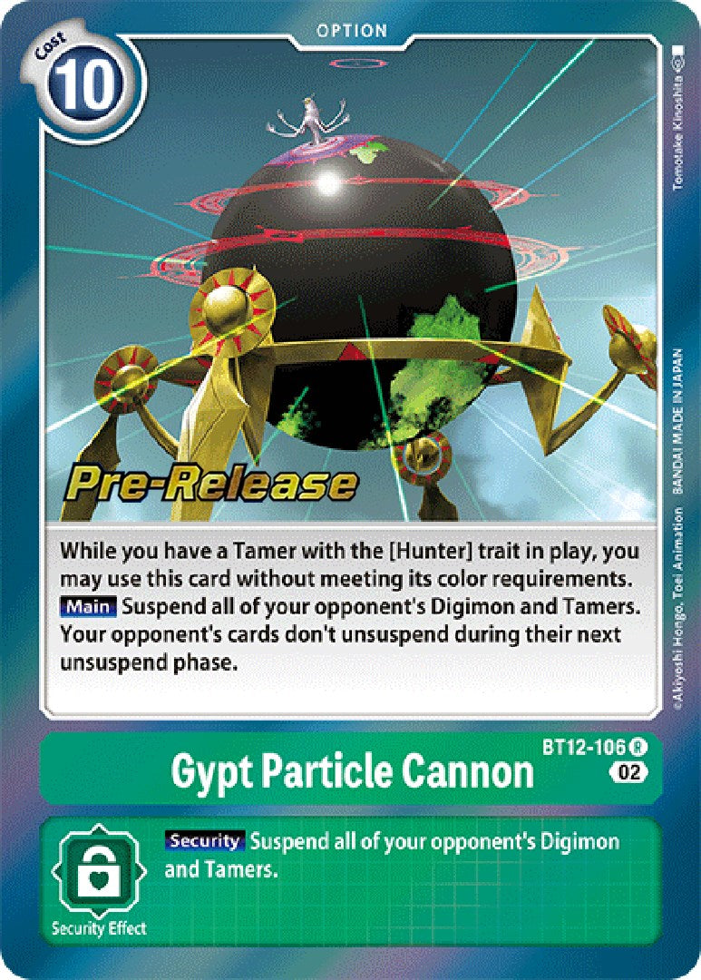 Image of Gypt Particle Cannon [BT12-106] [Across Time Pre-Release Cards]