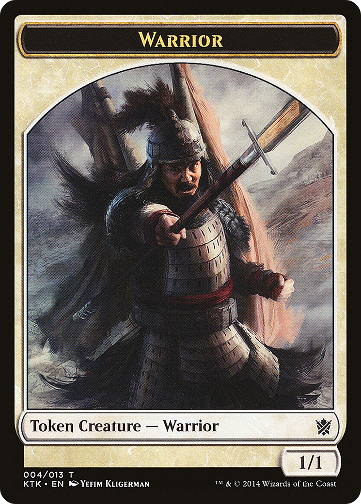 Image of Warrior Token (004/013) [Khans of Tarkir Tokens]