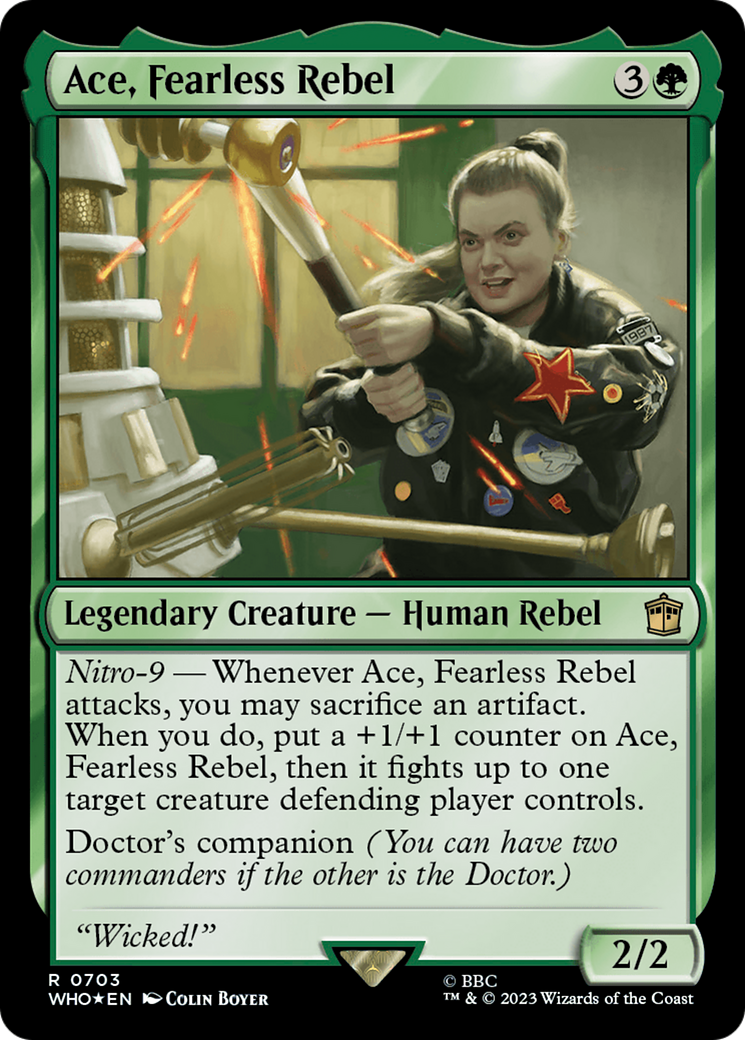 Image of Ace, Fearless Rebel (Surge Foil) [Doctor Who]