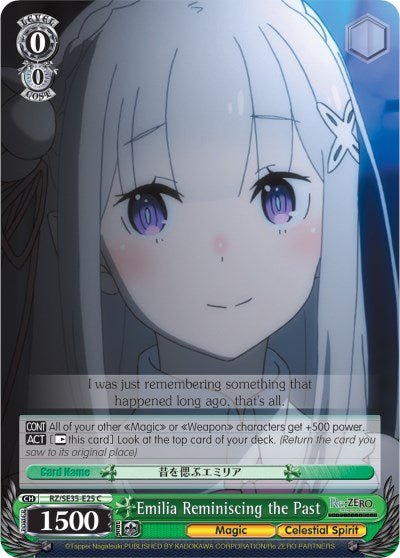 Image of Emilia Reminiscing the Past (RZ/SE35-E25 C) [Re:ZERO: The Frozen Bond]