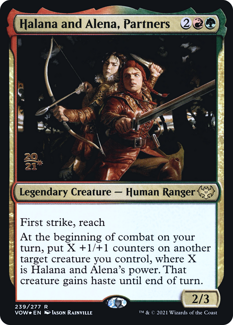 Image of Halana and Alena, Partners [Innistrad: Crimson Vow Prerelease Promos]