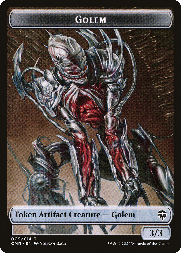 Image of Golem Token [Commander Legends Tokens]