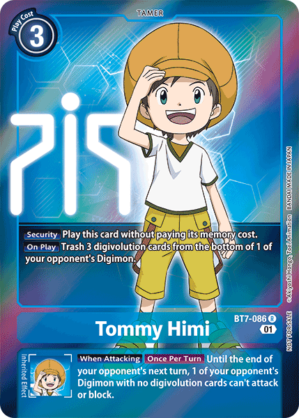 Image of Tommy Himi [BT7-086] (Alternative Art - Box Topper) [Next Adventure]