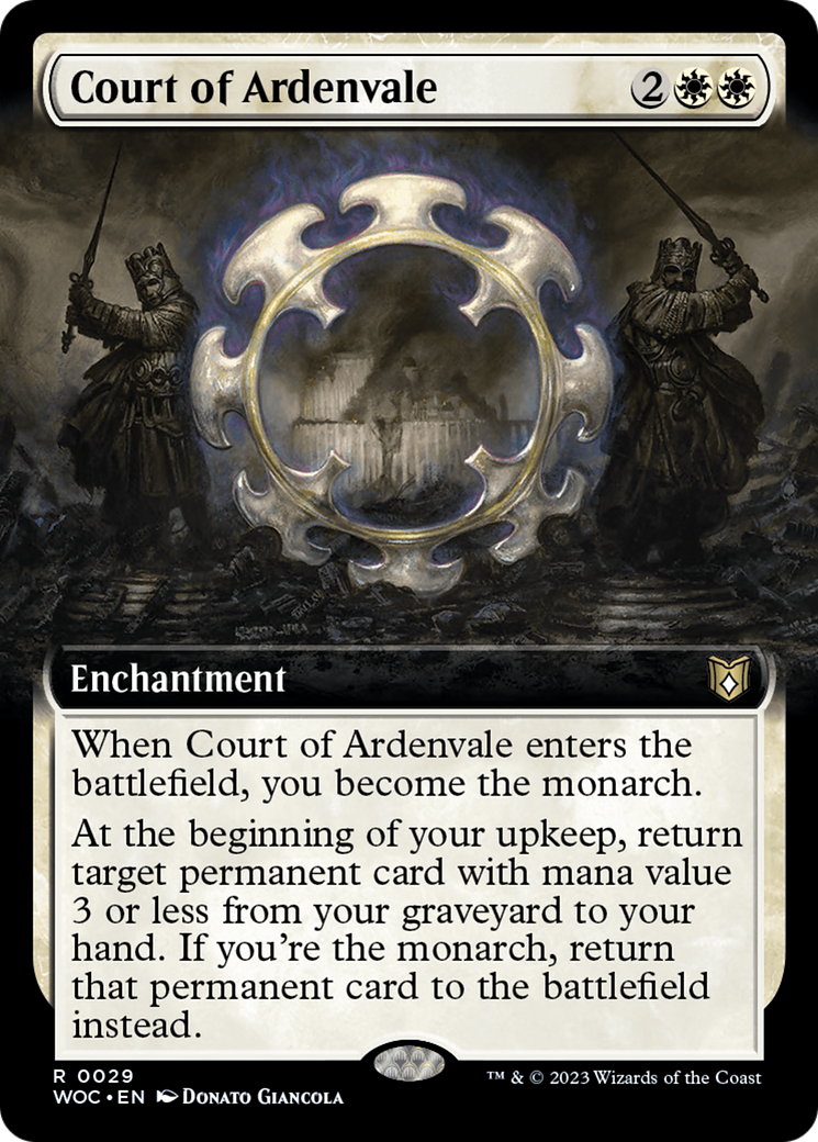 Image of Court of Ardenvale (Extended Art) [Wilds of Eldraine Commander]