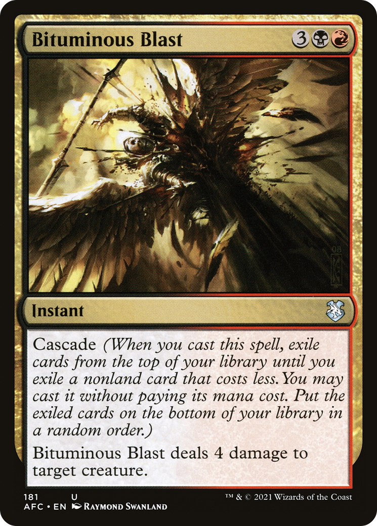 Image of Bituminous Blast [Dungeons & Dragons: Adventures in the Forgotten Realms Commander]