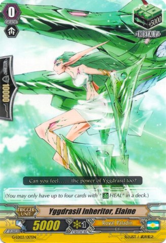 Image of Yggdrasil Inheritor, Elaine (G-LD03/017EN) [G-Legend Deck Vol.3: The Blaster]