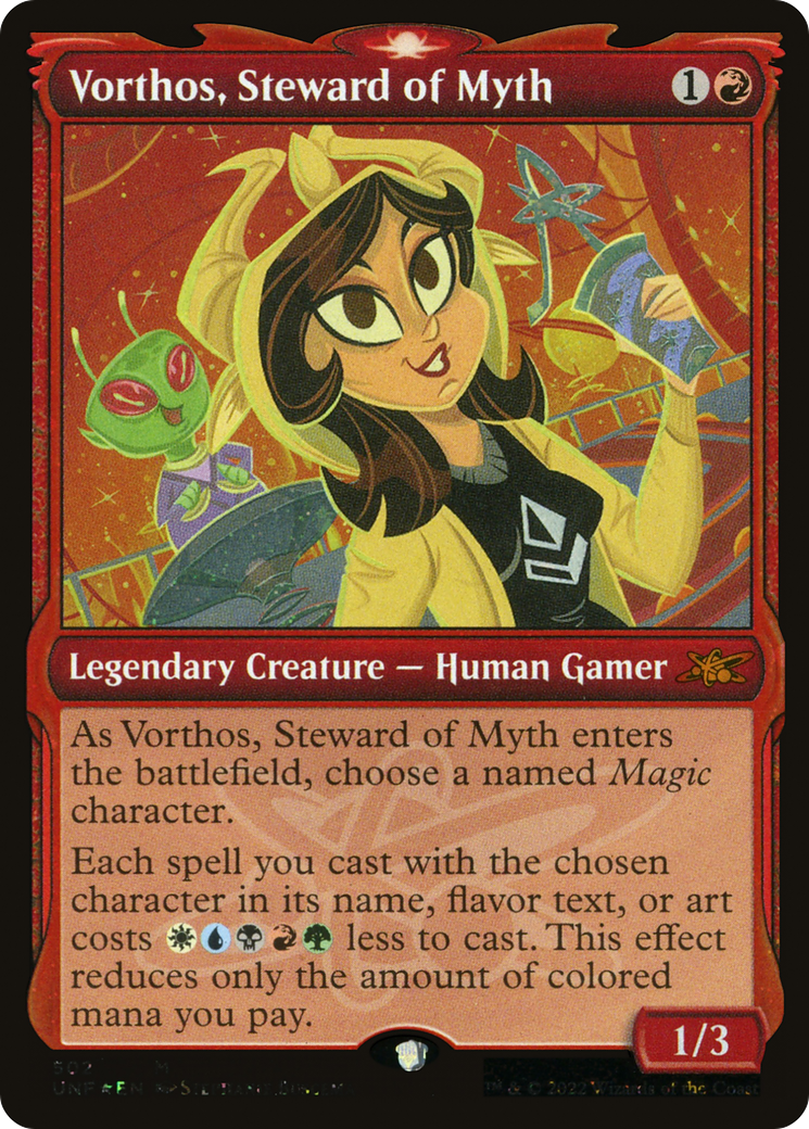 Image of Vorthos, Steward of Myth (Showcase) (Galaxy Foil) [Unfinity]